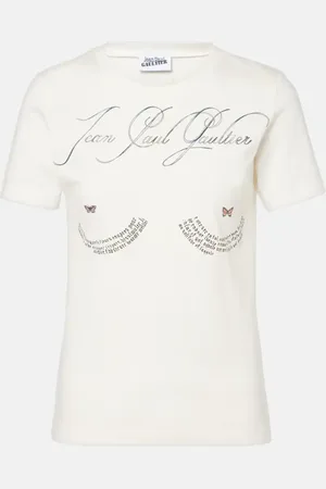 Jean Paul Gaultier T-shirt in jersey di cotone con logo