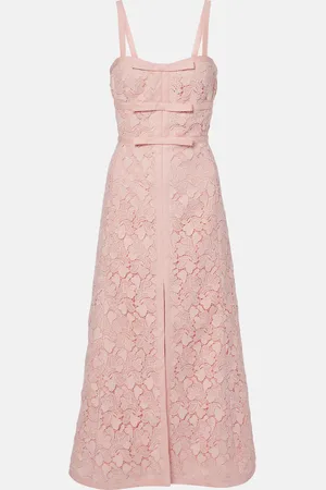 Giambattista Valli Abito midi in macramé con fiocco