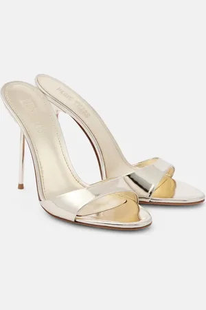 PARIS TEXAS Sandali 105 in pelle metallizzata