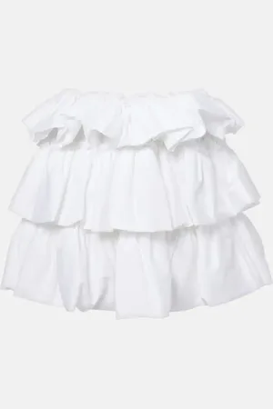 NOIR KEI NINOMIYA Minigonna in cotone a balze