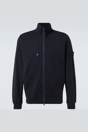 Stone Island Felpa Ghost in misto cotone con zip
