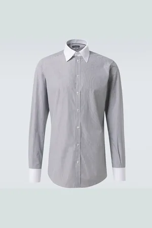 Dolce & Gabbana Camicia in popeline di cotone a righe
