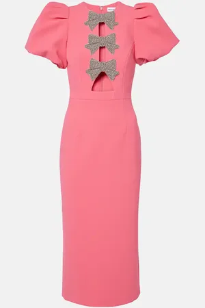 Rebecca Vallance Abito midi Posey con cristalli