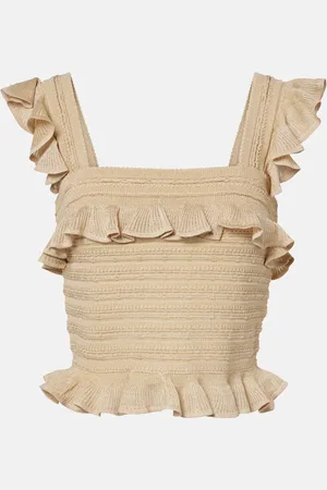 ZIMMERMANN Top in pizzo con lamé