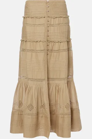 Marant Etoile Gonna corta Dusta in cotone con pizzo