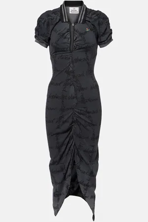 Vivienne Westwood Abito midi Pulling in cotone piqué