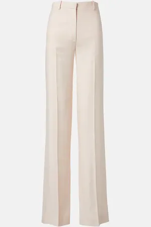 Loro Piana Pantaloni regular Goldie in lino e lana