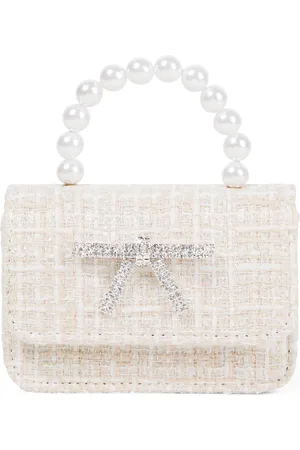 PATACHOU Borsa in tweed con perle bijoux