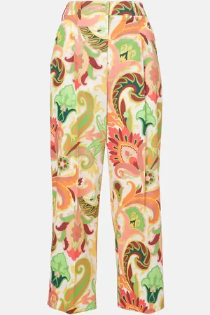 Etro Pantaloni a gamba larga in cotone