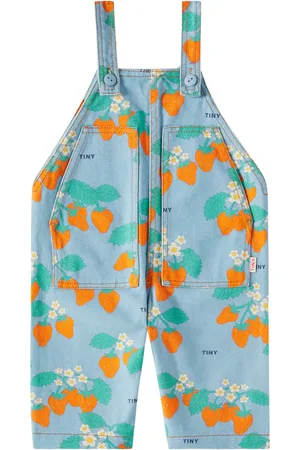 Tiny Cottons Salopette di jeans con stampa