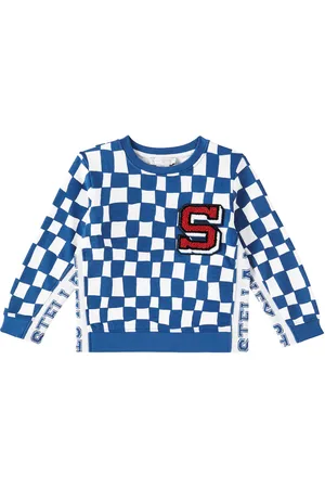 Stella McCartney Felpa in jersey di cotone a quadri