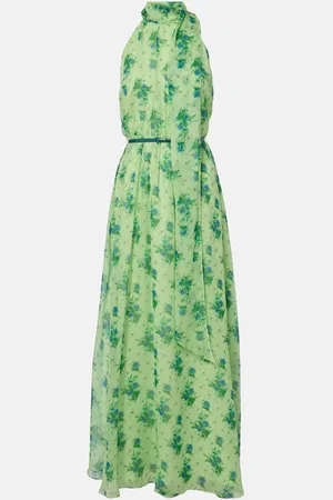 Max Mara Abito lungo Cactus in seta
