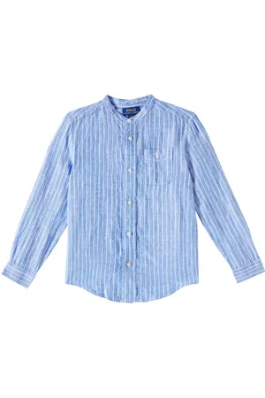 Ralph Lauren Camicia Postboy in lino a righe
