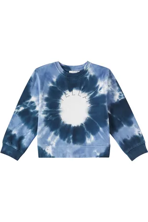 Stella McCartney Felpa in jersey di cotone tie-dye