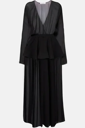 Alaïa Alaïa Abito midi con peplum