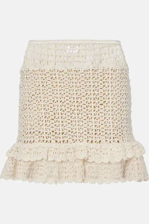 ANNA KOSTUROVA Minigonna Brigitte in crochet di cotone