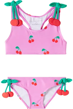 Stella McCartney Bikini con stampa e applicazioni