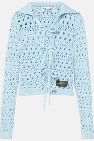 Ganni Cardigan in maglia di misto cotone