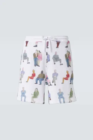 J.W.Anderson Shorts in cotone con stampa