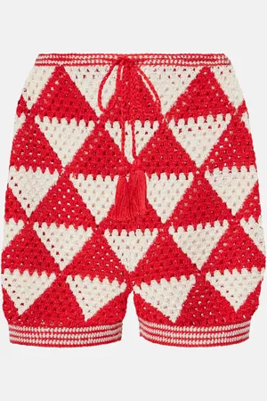 ANNA KOSTUROVA Shorts Malia in crochet di cotone