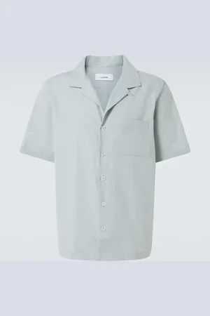LARDINI Camicia bowling in cotone