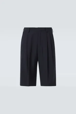 DRIES VAN NOTEN Bermuda in lana a vita alta