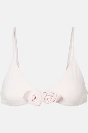 COPERNI Top bikini con applicazione floreale