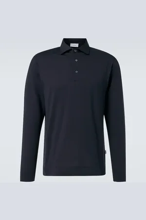 LARDINI Polo in cotone e seta