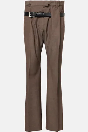 Acne Studios Pantaloni Partar in lana a gamba larga
