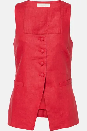 FAITHFULL THE BRAND Gilet Jackie in lino