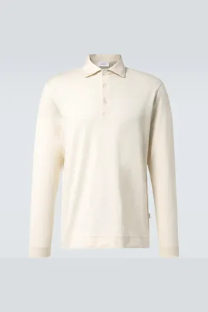 LARDINI Polo in cotone e seta