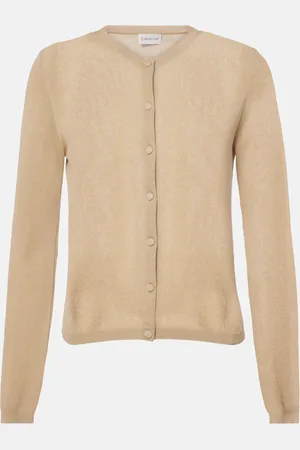 Moncler Cardigan in misto cotone con logo