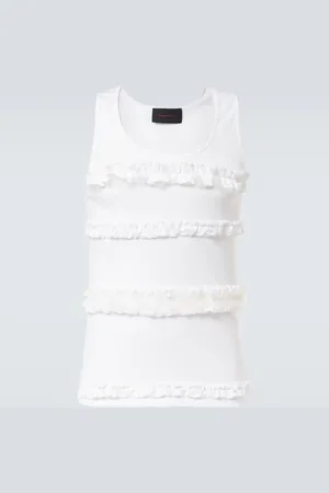 Simone Rocha Tank top in jersey di cotone