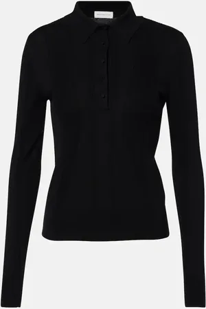 DRIES VAN NOTEN Pullover stile polo in cotone