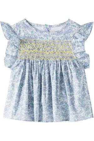 BONPOINT Blusa Fidji in cotone a punto smock