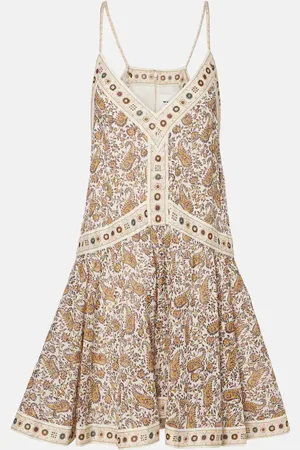 Marant Etoile Abito corto Danielle in cotone con stampa