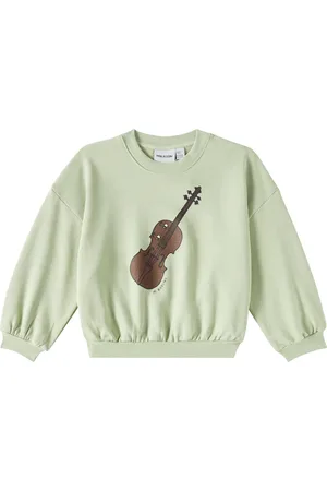 Mini Rodini Felpa Violin in jersey di cotone