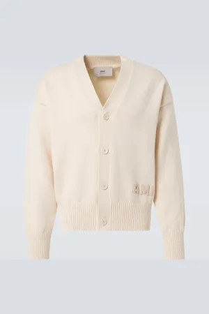 Ami Cardigan in cotone e lana