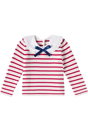 La Coqueta Pullover Morissa in cotone a righe