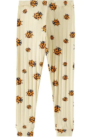 Mini Rodini Leggins Ladybugs in jersey con stampa