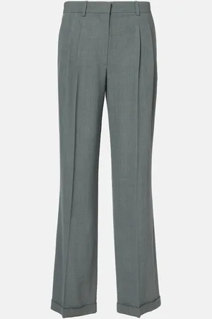 The Row Pantaloni regular Everhart in gabardine di misto lana