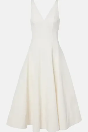 Staud Bridal - Abito midi Marieta in misto cotone