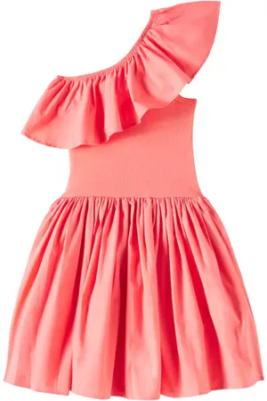 Molo Abito Chloey in misto cotone con volant