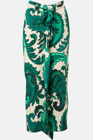 Etro Gonna midi con stampa e volant