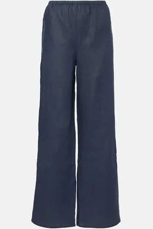 ASCENO Pantaloni a gamba larga Austin in lino