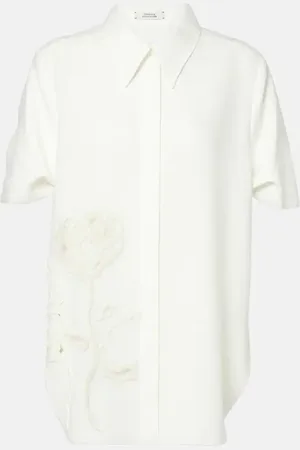 Dorothee Schumacher Camicia Beauty in lino con ricamo