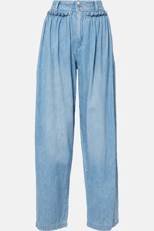 Isabel Marant Jeans Inaya a gamba larga e vita alta