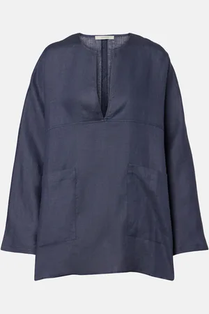 ASCENO Top oversize in lino