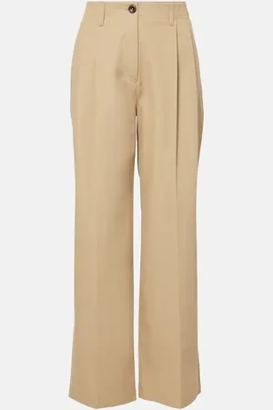 Totême Pantaloni a gamba larga in cotone