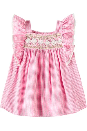 Louise Misha Baby - Abito Martine in cotone a quadri